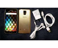 Samsung Galaxy s5 grande 4G impecable edicion GOLD Android 6&#x2f;0 con todos los accesorios