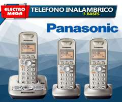 Telefono Fijo Inalambrico Panasonic De 3 Bases 6.0 Kxtg4223