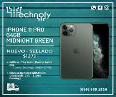 IPhone 11 PRO de 64gb Midnight Green NUEVO SELLADO Entrega INMEDIATA